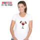 Dog wine glass t-shirt