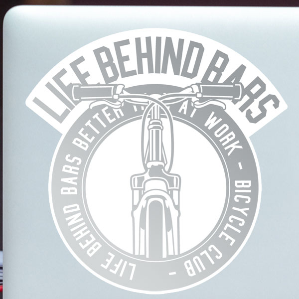 Life behind bars sticker