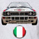 Lancia Integrale Evo rally car t-shirt