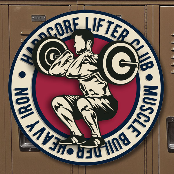 Hardcore Lifter Club sticker