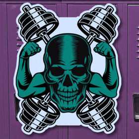 Skull Cross sticker