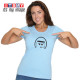 Open Face woman - helmet t-shirt