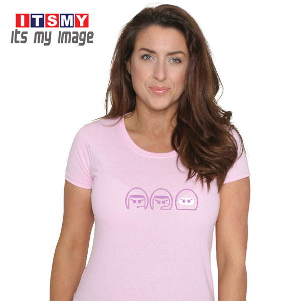 Three styles woman - helmet t-shirt