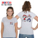 UK flags helmets t-shirt