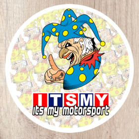 Its My Motorsport Jester round sticker