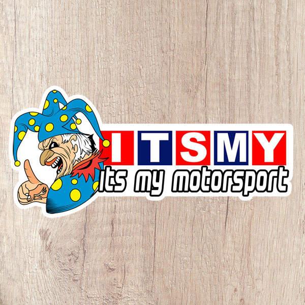 Its My Motorsport Jester long kiss cut sticker