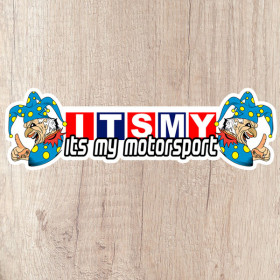 Its My Motorsport twin Jester long kiss cut sticker