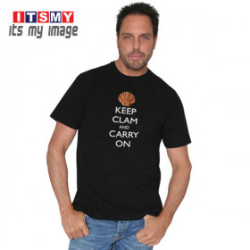 Keep clam and carry on t-shirt