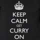 Keep calm get curry on t-shirt