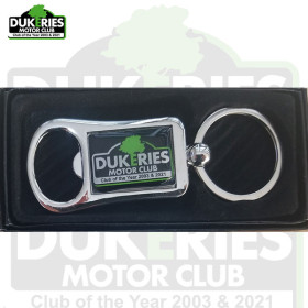 Dukeries logo keyring bottle opener
