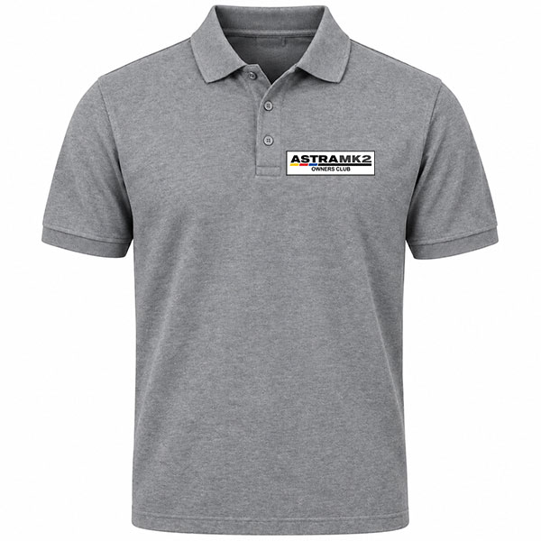 Astra mk2 Owners Club small logo polo shirt