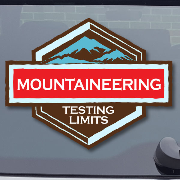 Mountaineering sticker