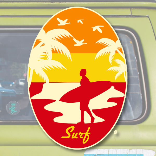 Surf sticker