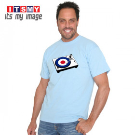 Mod record player t-shirt