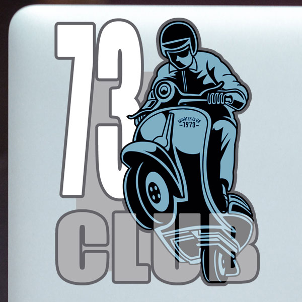 Race 73 Club sticker